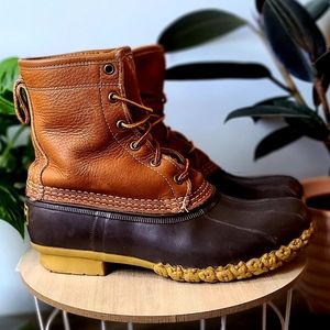 L.L. Bean 8" Shearling Primaloft Lined Duck Boots